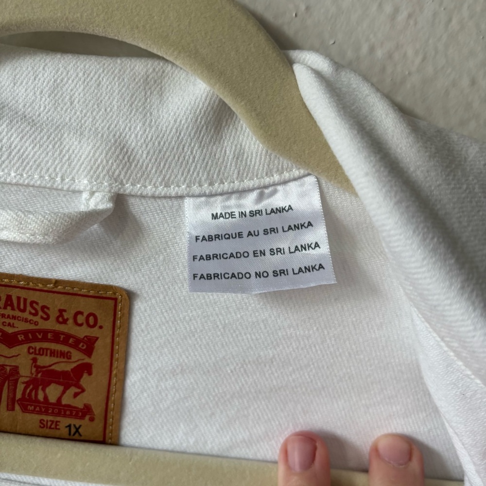 Levi’s Original Trucker Jacket - White Denim Jacket - Picture 4 of 8